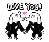 Line Sticker Love You Sticker - Line Sticker Sticker Love You Stickers