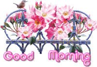 Good Morning Flowers Sticker - Good Morning Flowers Vintage Stickers