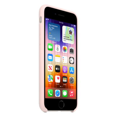Apple iPhone SE 2022 Silicone Case Chalk Pink | Bite