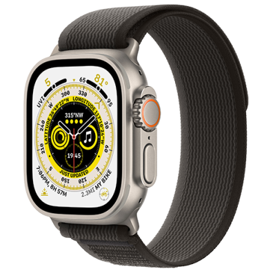 Apple Watch Ultra GPS + Cellular, 49mm Titanium Case with Trail Loop - M/L | Bite