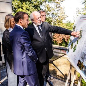 Emmanuel Macron a visité la villa Viardot le 15 September 2018. 