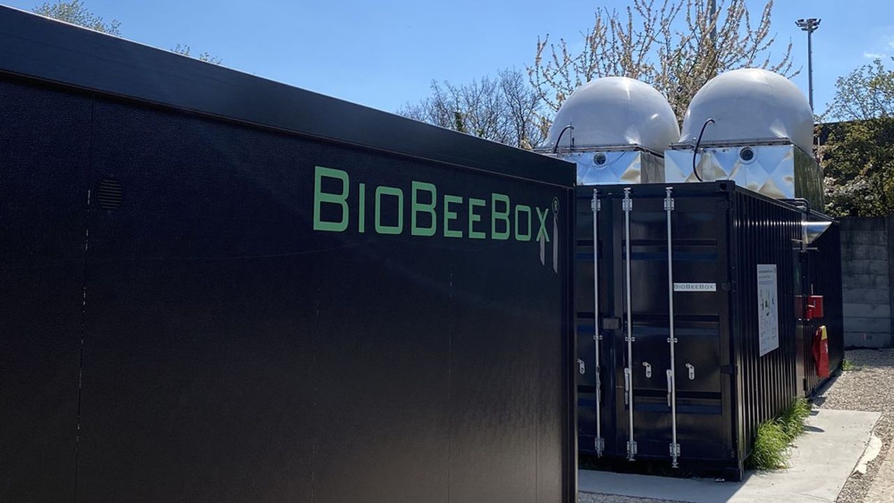 Le méthaniseur Biobeebox d'Ivry