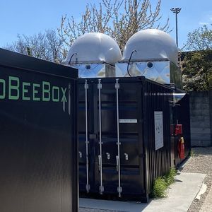 Le méthaniseur Biobeebox d'Ivry