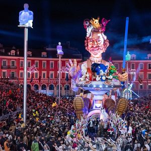 Cérémonie d'ouverture du Carnaval de Nice le 17 février 2024.