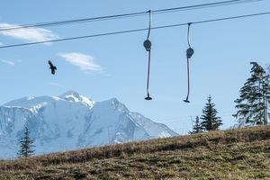 A Combloux, le domaine skiable est resté fermé les quatre premières semaines de la saison l'an dernier faute de neige.