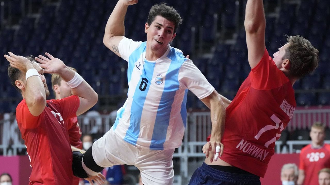 Diego Simonet, capitaine de l'équipe d'Argentine de handball.