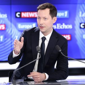 François-Xavier Bellamy, député européen, sur le plateau du « Grand Rendez-vous » dimanche 28 avril.
