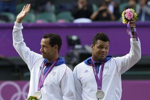 Michaël Llodra a été médaillé olympique à Londres en double avec Jo-Wilfried Tsonga.