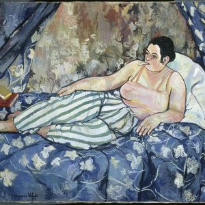 «La Chambre bleue», huile sur toile de Suzanne Valadon (1923).