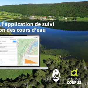 L'application GeoRivière affiche une cartographie interactive des cours d'eau.