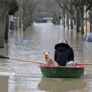 Un tiers de la population francilienne est situé en zone potentiellement inondable (photo d'archives à Villeneuve-Saint-Georges en janvier 2018).