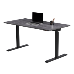 Realspace® Magellan Performance Electric 60"W Height-Adjustable Standing Desk, Gray