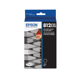 Epson® 812XXL DuraBrite® Black Extra-High-Yield Ink Cartridge, T812XXL120-S