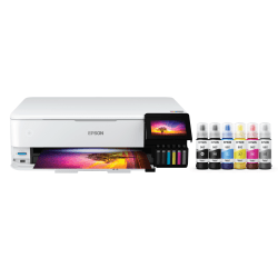 Epson® EcoTank® Photo ET-8550 SuperTank® Wide-Format Wireless Inkjet All-In-One Color Printer