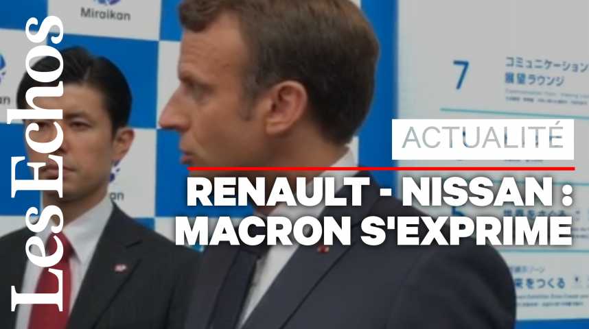 Illustration pour la vidéo Macron : « L’avenir est à une intégration croissante entre Renault et Nissan »
