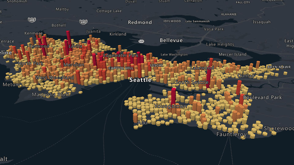 Map data visualization