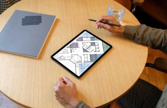 customizing an indoor map on a tablet
