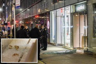 Three stealth burglars broke into Cellini Jewelers at Park and East 56th Street shortly after 3:30 a.m..