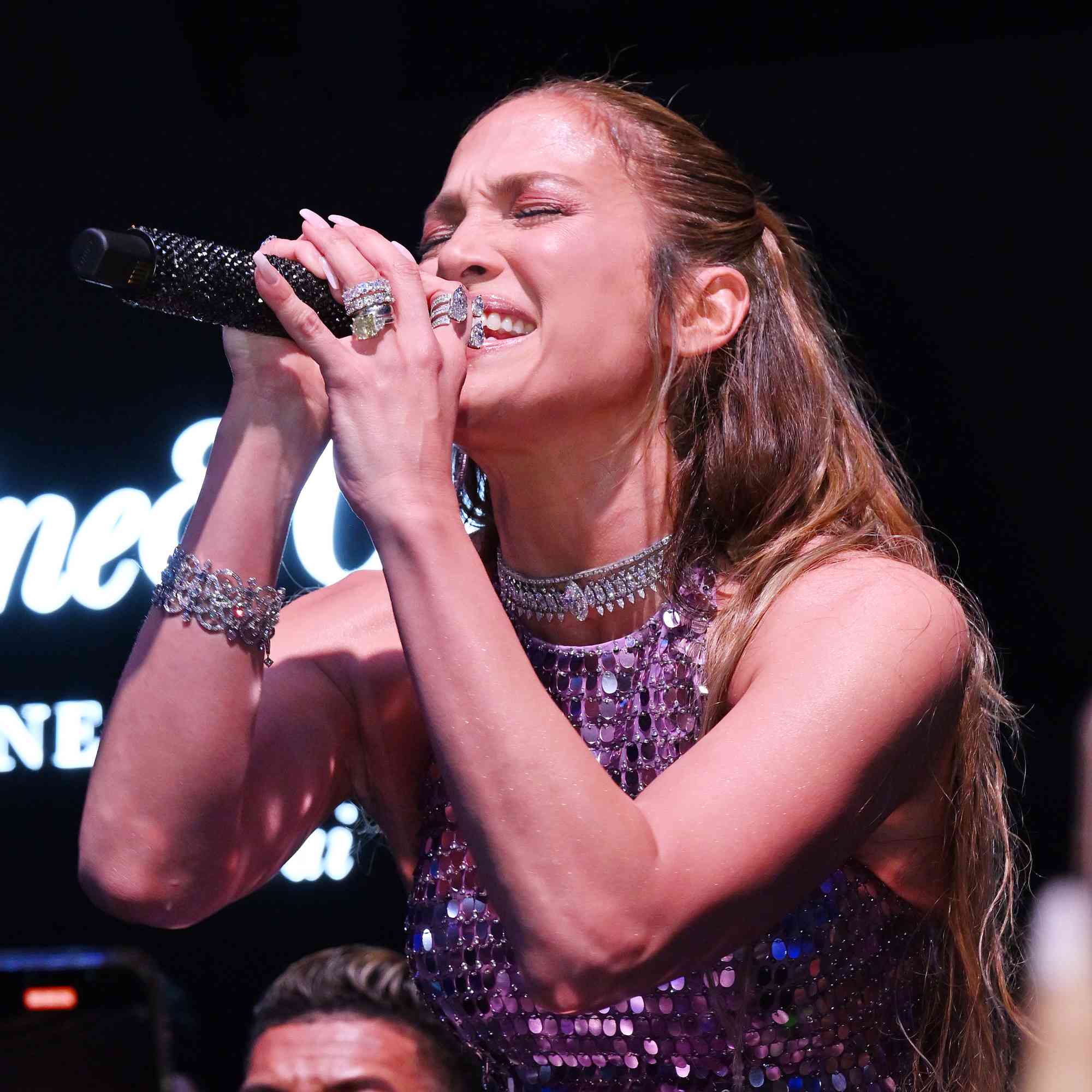 Jennifer Lopez performs at Sphere afterparty during the Grand Opening of One&Only One 