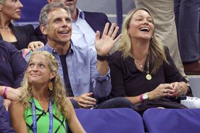 Ben Stiller and his wife Christine Taylor attend Rafael Nadal's victory during Day 2 of the US Open 2022, 4th Grand Slam of the season, at the USTA Billie Jean King National Tennis Center on August 30, 2022 in Queens, New York City.