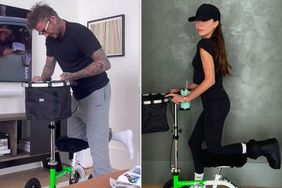 David Beckham builds wife victoria a scooter for her broken foot