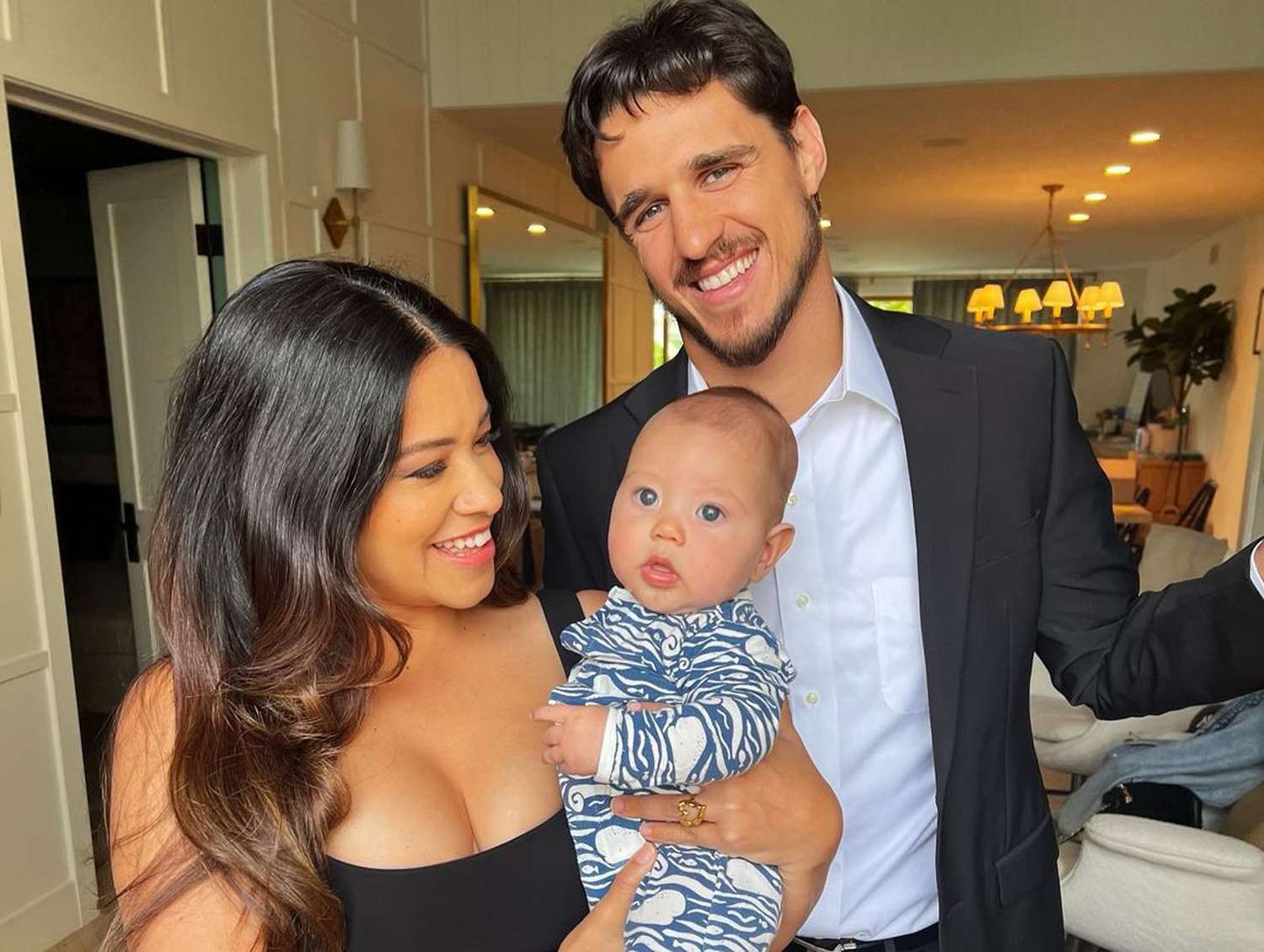 Gina Rodriguez and Joe LoCicero with their son Charlie