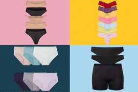 Composite of the Best Places to Buy Underwear in 2023 inclduing skims ESSENTIALS MULTI 5-PACK, cosabella Never Say Never Cutie Lr Thong 7 Pack, and lively The Must-Have Undie Trio