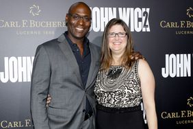 HOLLYWOOD, CA - JANUARY 30: Actor Lance Reddick and Stephanie Reddick attend the premiere of 'John Wick: Chapter 2' sponsored by Carl F. Bucherer at ArcLight Hollywood on January 30, 2017 in Hollywood, California. (Photo by Tiffany Rose/Getty Images for Carl F. Bucherer )