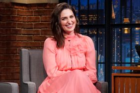 Singer Sara Bareilles during an interview with host Seth Meyers on March 12, 2024
