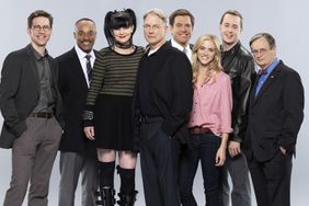  The cast of NCIS. Pictured from left to right: Brian Dietzen, Rocky Carroll, Pauley Perrette, Mark Harmon, Michael Weatherly, Emily Wickersham, Sean Murray and David McCallum