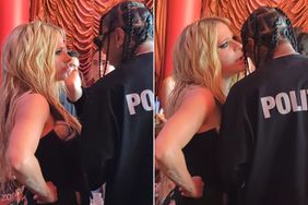 Avril Lavigne and Tyga were spotted getting close at a VIP table during Marshmelo's 4th of July weekend DJ set at the Encore Beach Club