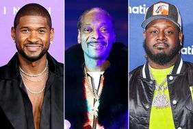 Usher attends the 55th Annual NAACP Awards at Shrine Auditorium and Expo Hall on March 16, 2024 in Los Angeles, California.; Snoop Dogg performs onstage during Flipper's Roller Boogie Palace big game after party celebrating the release of "Coming Home" by Usher and "Gin & Juice" by Dre and Snoop at Encore Beach Club at Wynn Las Vegas on February 11, 2024 in Las Vegas, Nevada. ; T-Pain attends Michael Rubin's Fanatics Super Bowl party at the Marquee Nightclub at The Cosmopolitan of Las Vegas on February 10, 2024 in Las Vegas, Nevada.