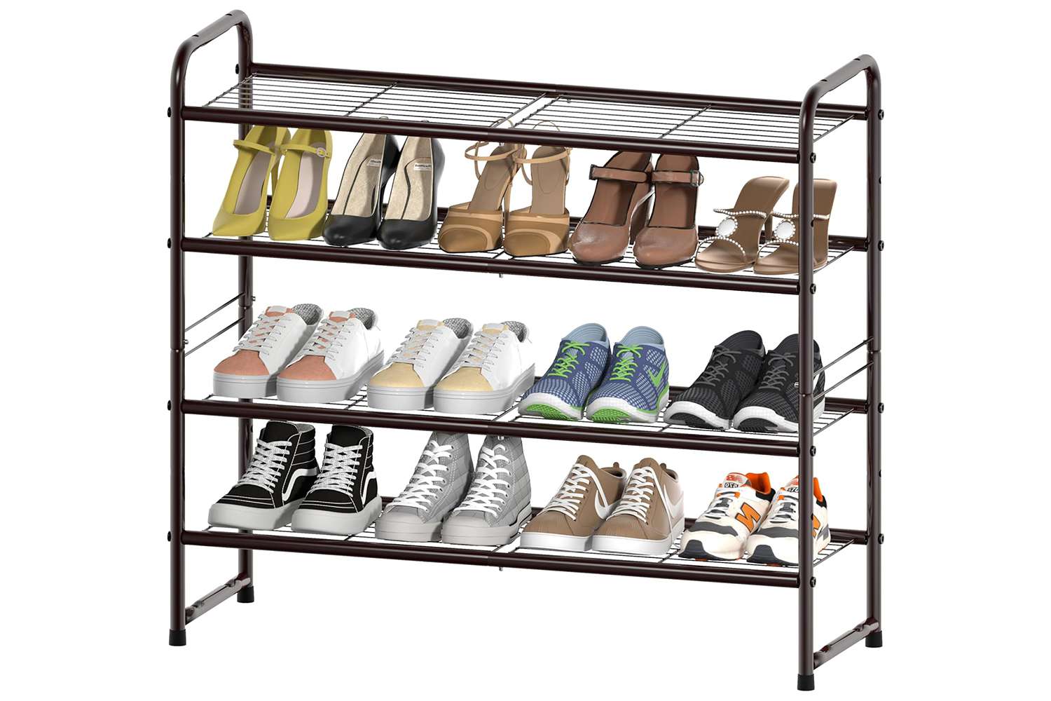 Amazon SUFAUY Shoes Rack Shelf for Closet Metal Stackable Shoe Organizer