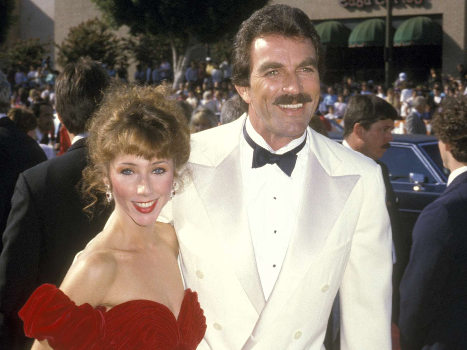 Tom Selleck and Jillie Mack during 38th Annual Primetime Emmy Awards at Pasadena Civic Auditorium in Pasadena, California, United States