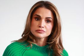 Queen Rania of Jordan during her visit to the Conway Education Centre at Conway Mill in Belfast, during her visit to the One Young World Summit