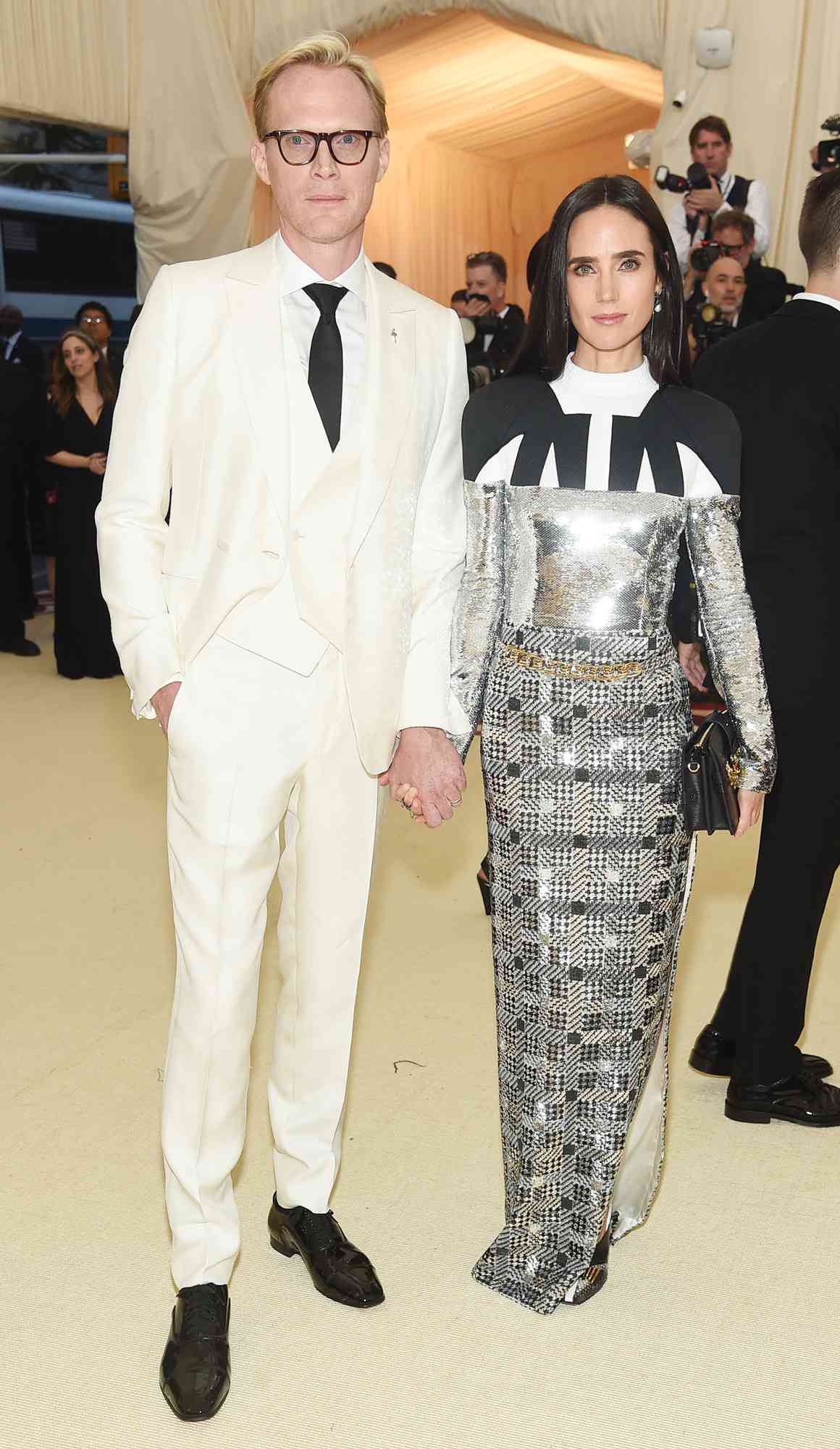 Paul Bettany and Jennifer Connelly attend the Heavenly Bodies: Fashion & The Catholic Imagination Costume Institute Gala at The Metropolitan Museum of Art on May 7, 2018 in New York City