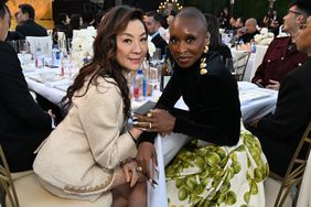  Michelle Yeoh and Cynthia Erivo attend FIJI Water at The 3rd Annual Gold House GOLD GALA at The Music Center on May 11, 2024 in Los Angeles, California. 