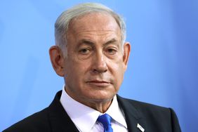 Israeli Prime Minister Benjamin Netanyahu at the Chancellery on March 16, 2023 in Berlin, Germany.