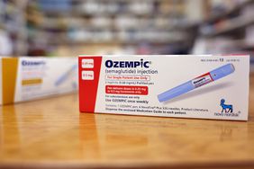 boxes of the diabetes drug Ozempic rest on a pharmacy counter on April 17, 2023 in Los Angeles, California