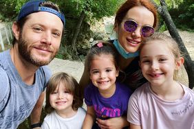 Jensen and Danneel Ackels with their kids