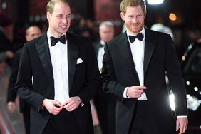 Prince William, Duke of Cambridge and Prince Harry attend the European Premiere of 'Star Wars: The Last Jedi' at Royal Albert Hall on December 12, 2017 in London, England