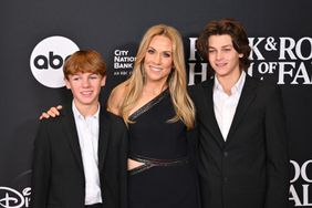 Sheryl Crow and her sons Wyatt and Levi arrive for the 38th Annual Rock & Roll Hall of Fame 