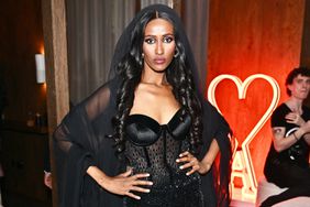Chanel Ayan attends the Perfect Magazine and AMI Paris LFW Party at Dovetale at 1 Hotel Mayfair on February 19, 2024 in London, England.