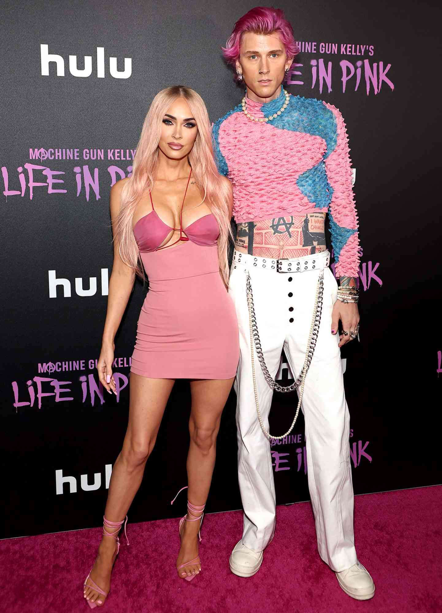 Megan Fox and Colson Baker "Machine Gun Kelly" attends "Machine Gun Kelly's Life In Pink" premiere