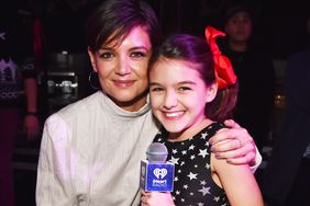 Katie Holmes and Suri Cruise attend the Z100's Jingle Ball 2017 on December 8, 2017 in New York City