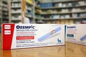  In this photo illustration, boxes of the diabetes drug Ozempic rest on a pharmacy counter on April 17, 2023 in Los Angeles, California.