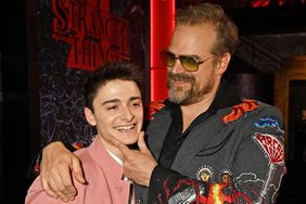 BROOKLYN, NEW YORK - MAY 14: Noah Schnapp and David Harbour attend Netflix's "Stranger Things" Season 4 New York Premiere at Netflix Brooklyn on May 14, 2022 in Brooklyn, New York. (Photo by Bryan Bedder/Getty Images for Netflix)