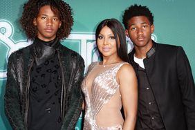 Diezel Ky Braxton-Lewis, Toni Braxton, and Denim Cole Braxton-Lewis attend the 2017 Soul Train Awards, presented by BET, at the Orleans Arena on November 5, 2017 in Las Vegas, Nevada