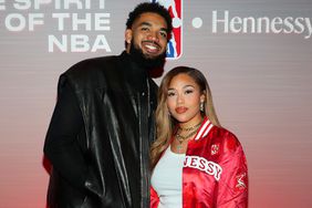 Karl-Anthony Towns and Jordyn Woods attend Hennessy Arena NBA All-Star Weekend