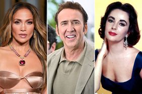 Jennifer Lopez attends the 2023 LACMA Art+Film Gala on November 04, 2023 in Los Angeles, California. ; Nicolas Cage attends the "The Surfer" Red Carpet at the 77th annual Cannes Film Festival on May 17, 2024. ; Elizabeth Taylor in the 1950s.